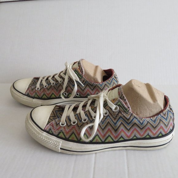 Converse x Missoni Shoes - Converse X Missoni-ZigZag Chevron Low Top Sneaker/Tennis Shoe, Sz 8 Women